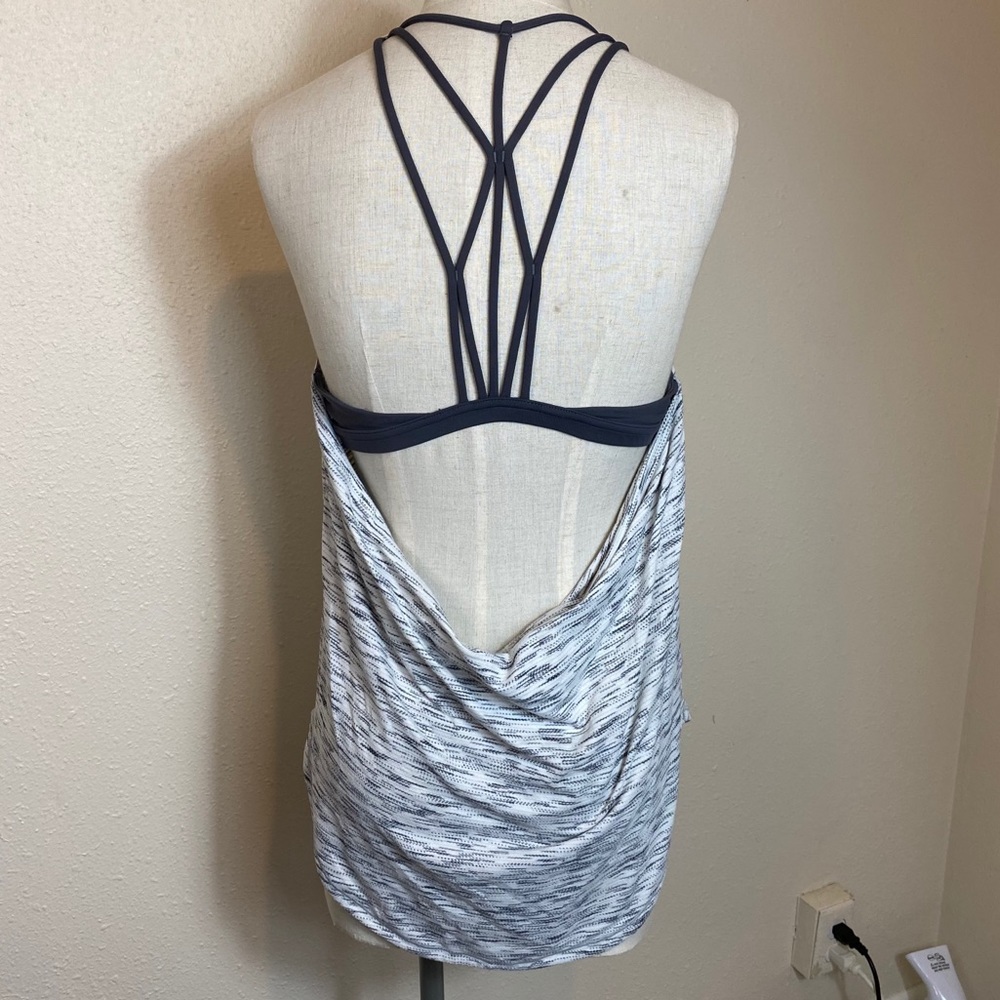 lululemon athletica Black and Gray Tank Top